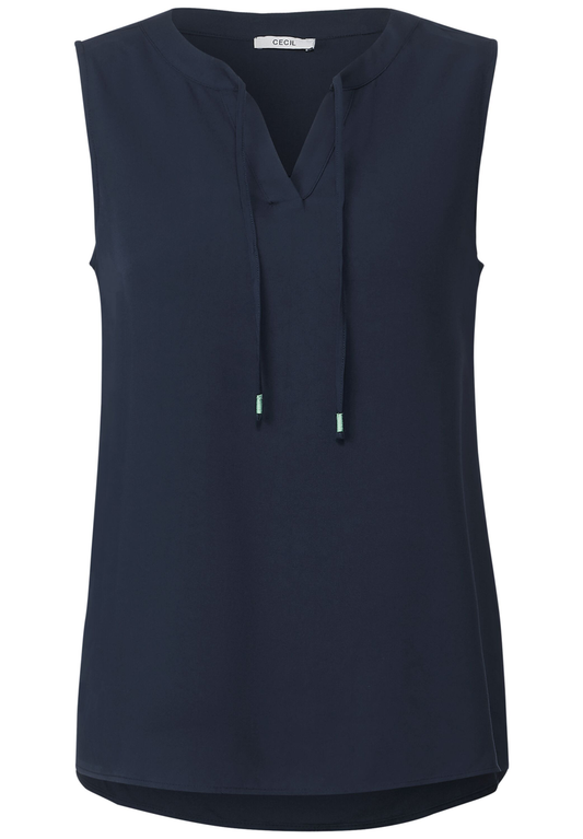 Blusentop in Unifarbe