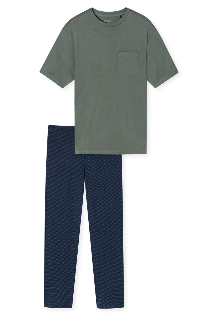 Schlafanzug lang kurzarm