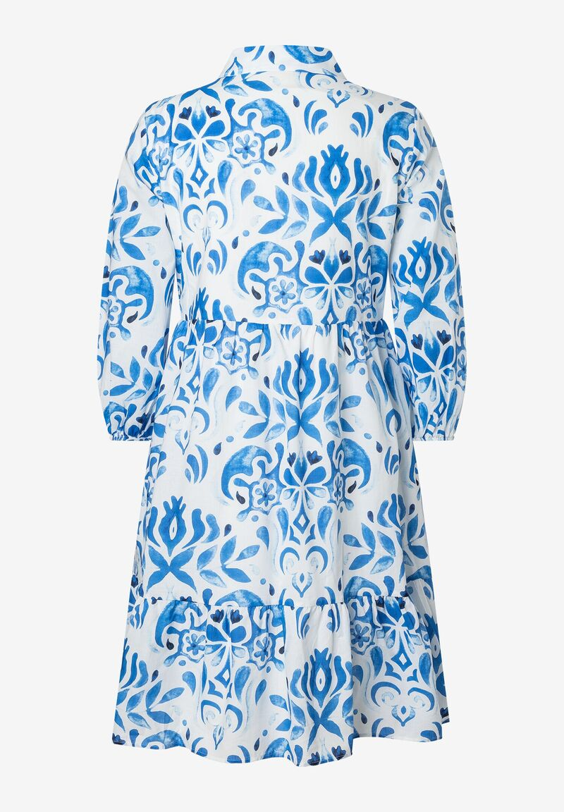 Hemdblusenkleid blau/weiß Sommer-Kollektion