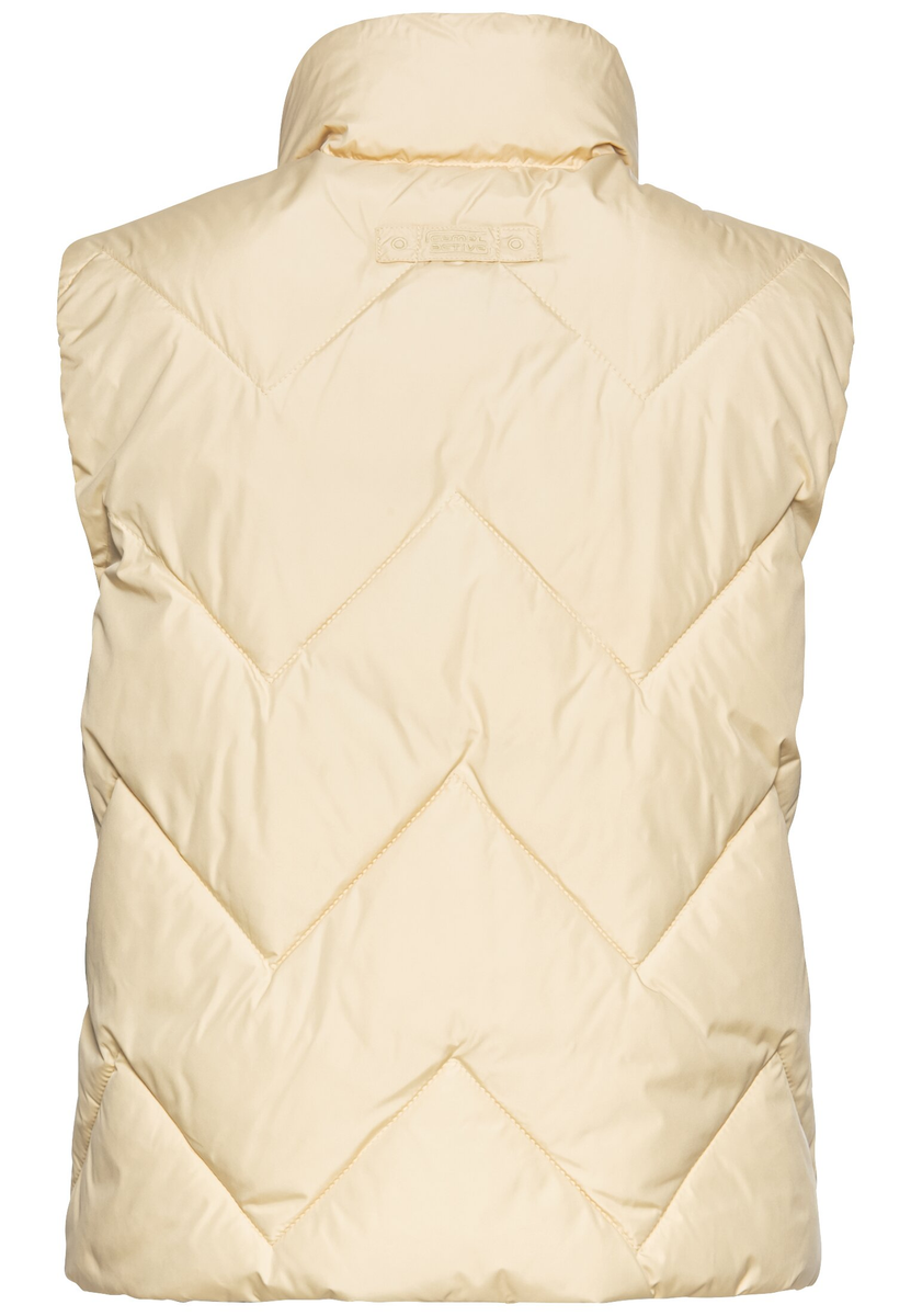 Kurze Steppweste  aus recyceltem Polyester