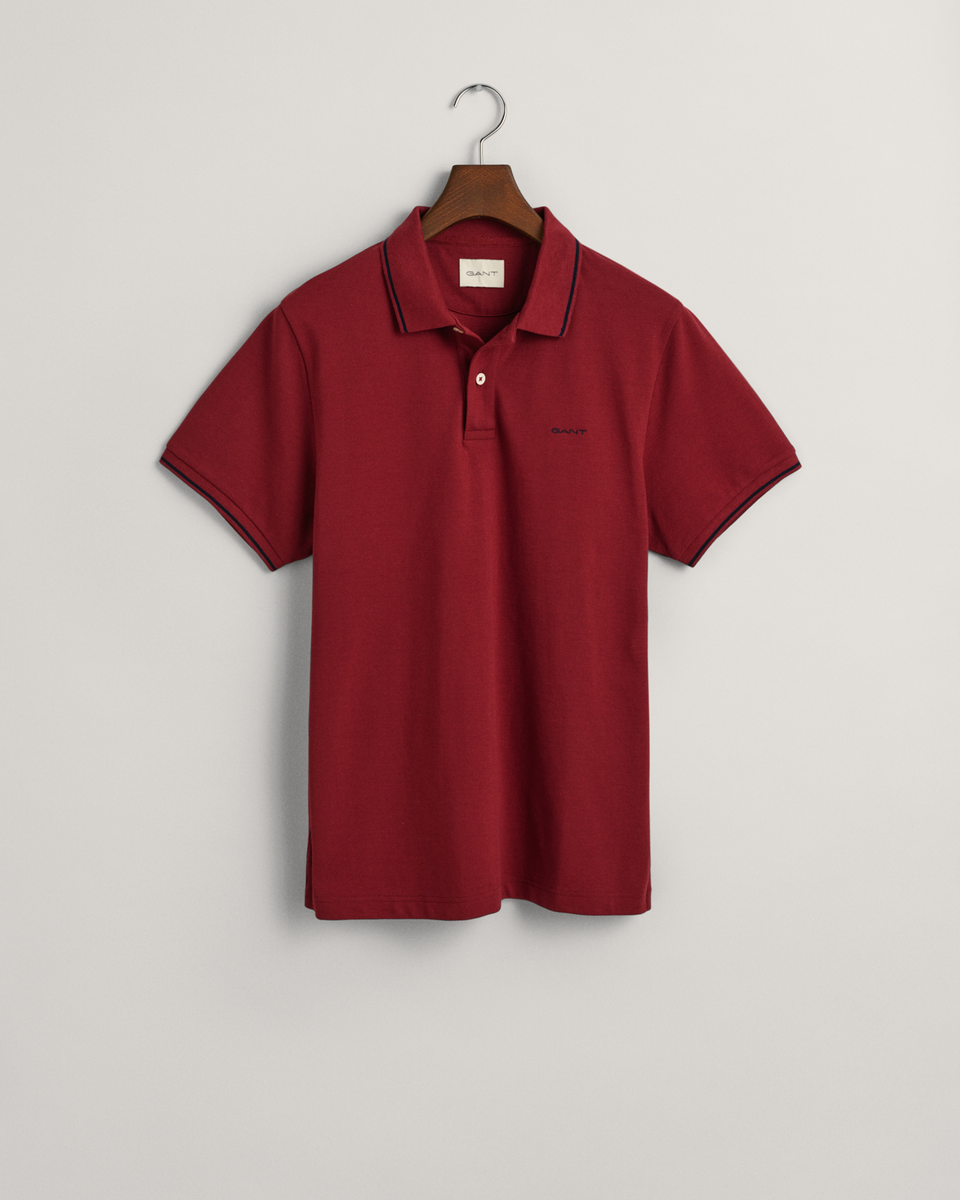 Piqué Poloshirt mit Randstreifen
