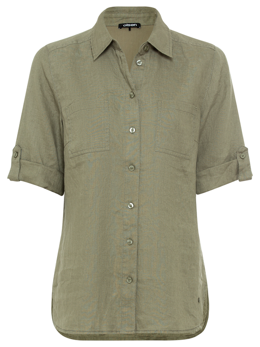 Blouse Woven Short Sleeves