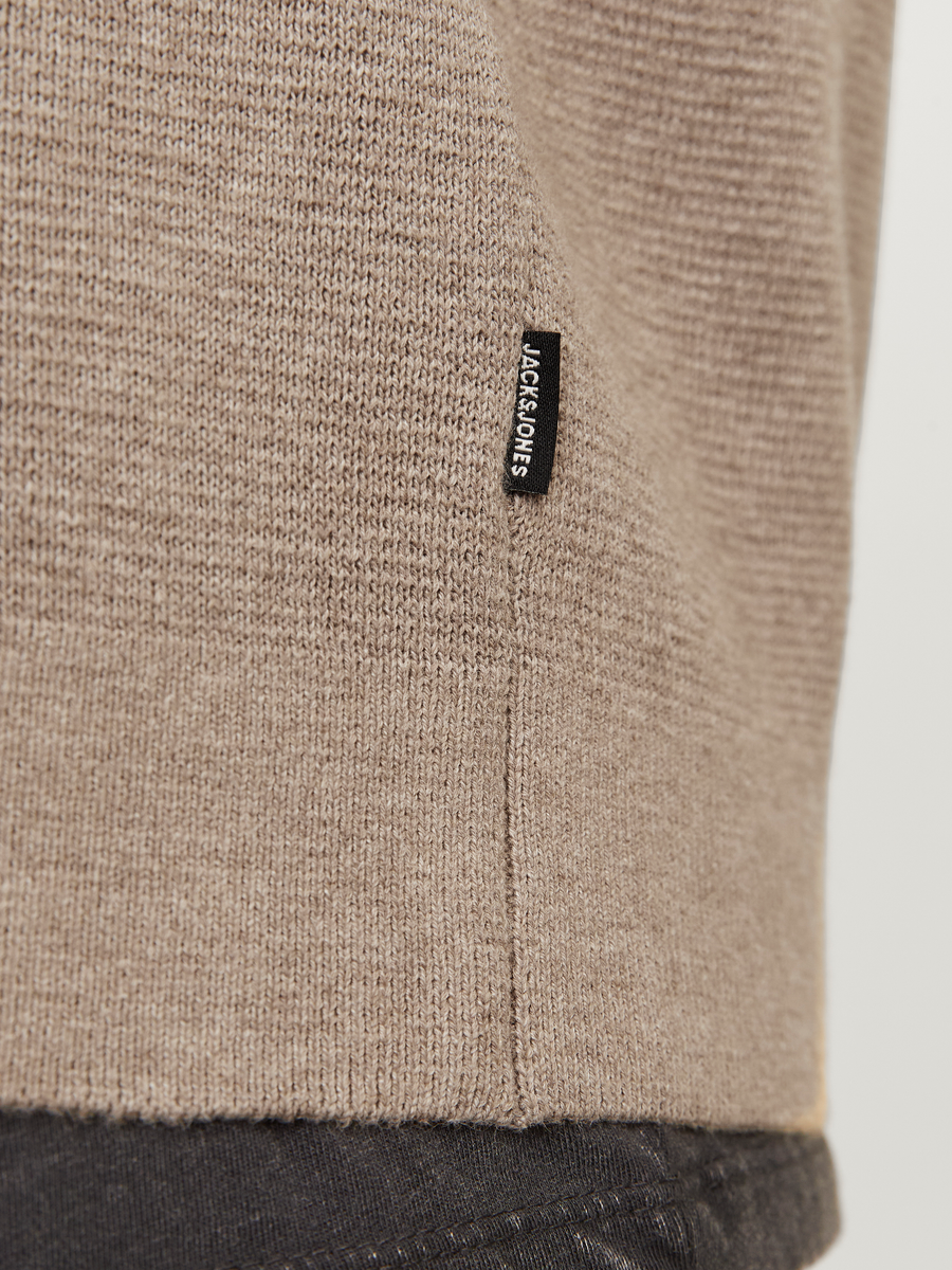 JPRBLAMILANO STITCH KNIT HALF ZIP SN