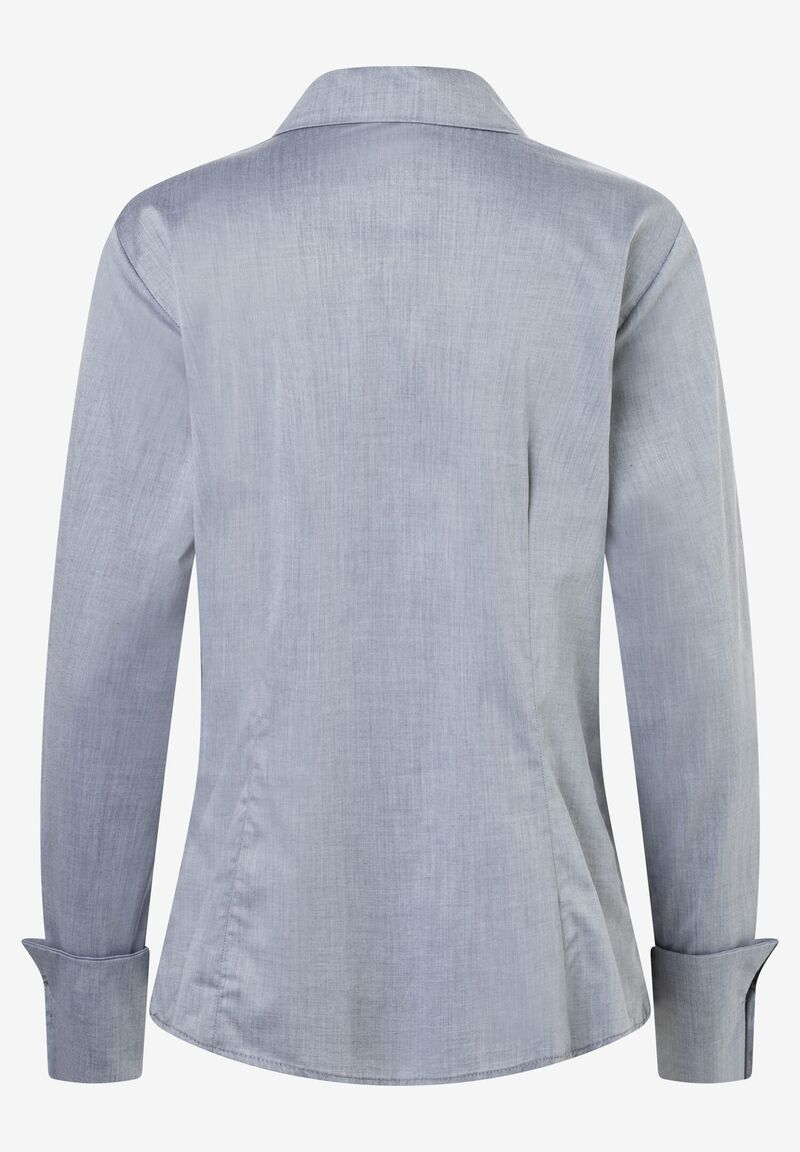 Hemdbluse  grau melange  Herbst-Kollektion