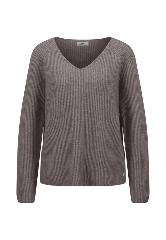 PULLOVER V-NECK MELANGE*RWS