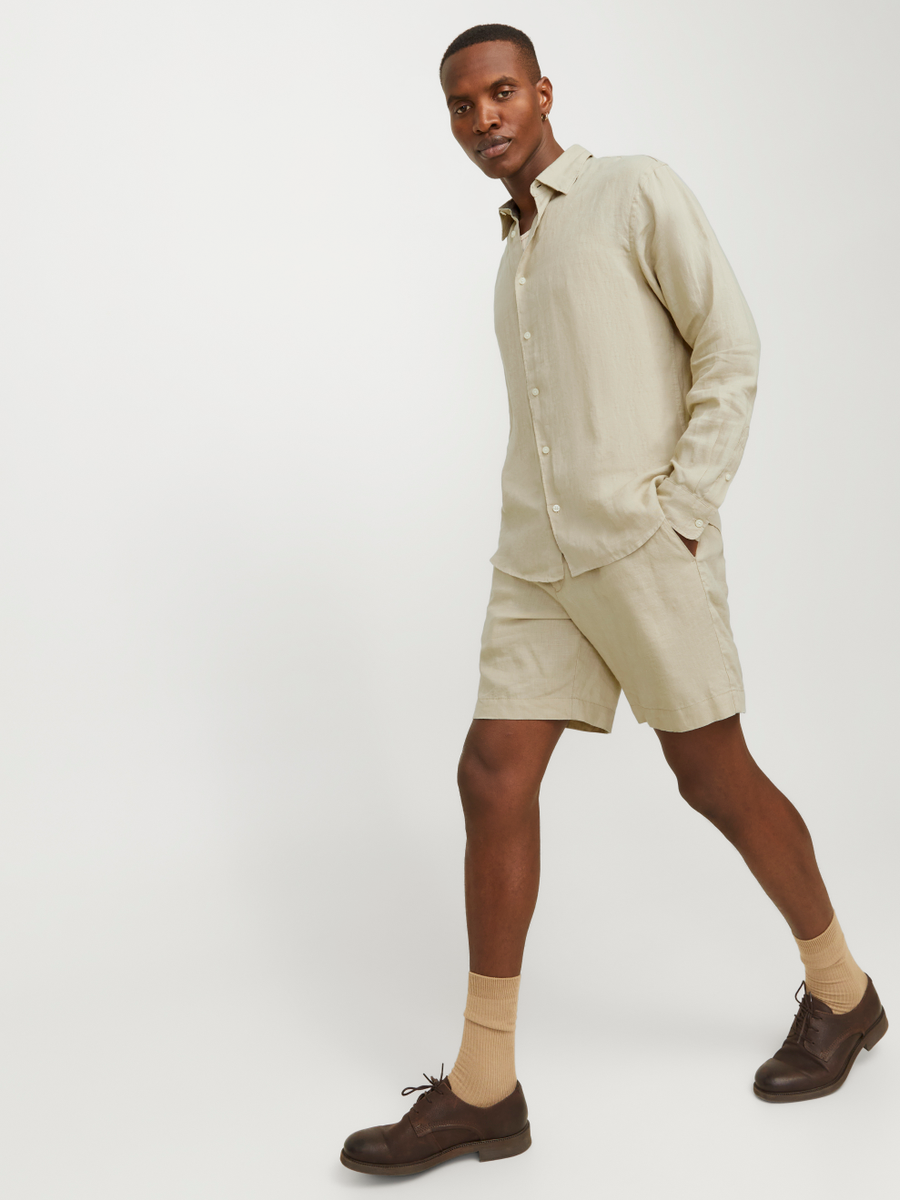 JPSTBILL LAWRENCE LINEN SHORTS MID SN