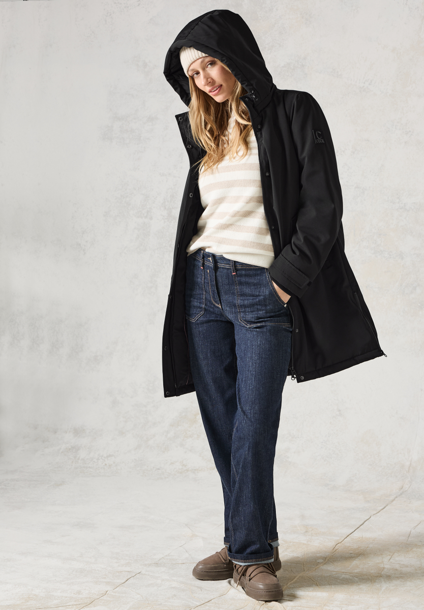 Parka mit abnehmbarer Kapuze