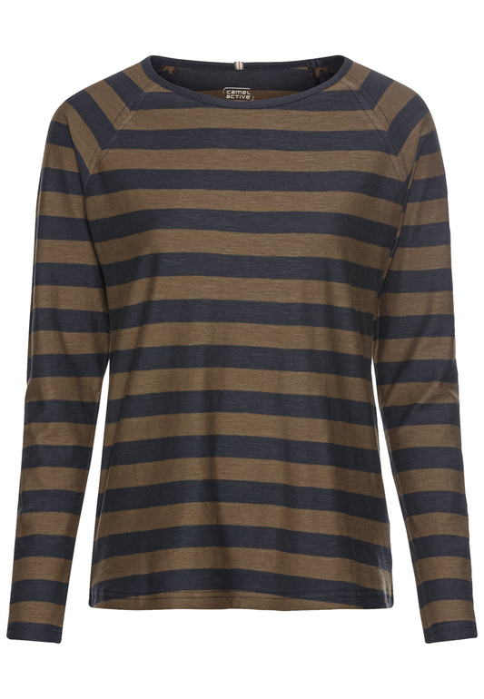 Streifenshirt aus reiner Baumwolle