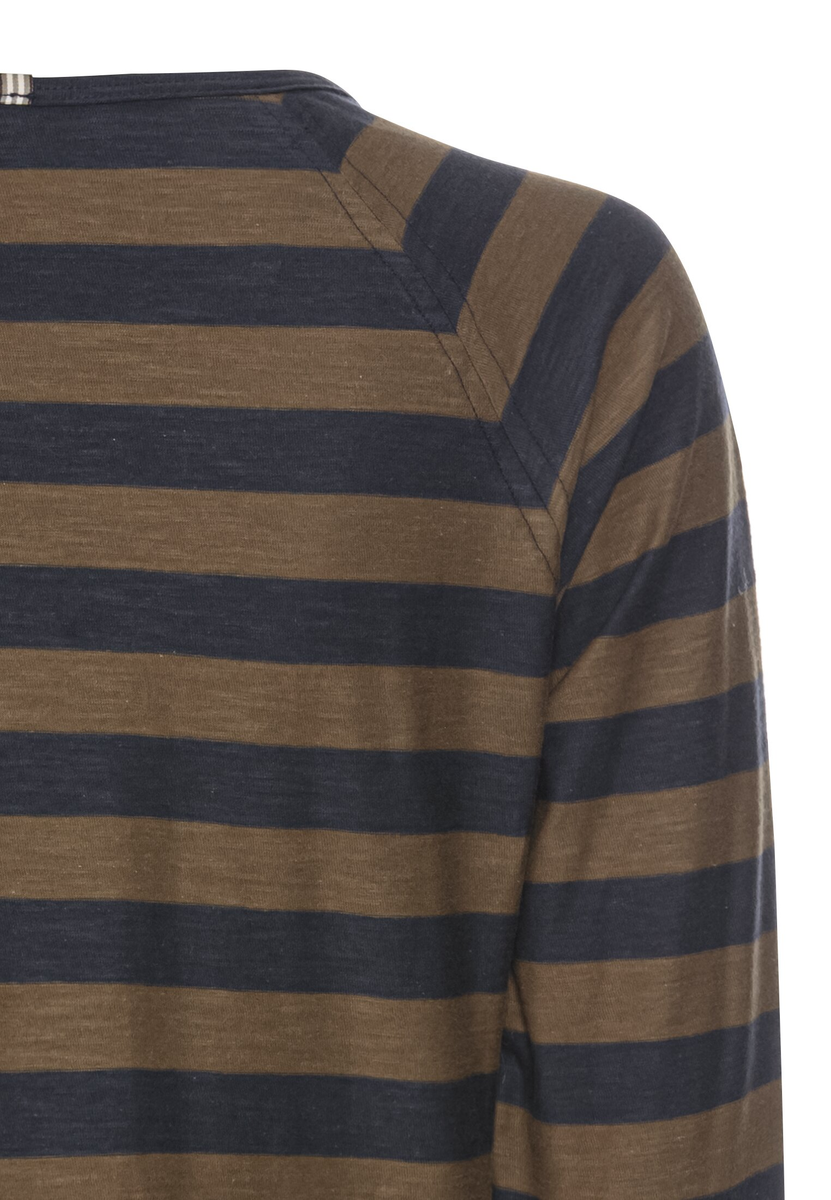 Streifenshirt aus reiner Baumwolle