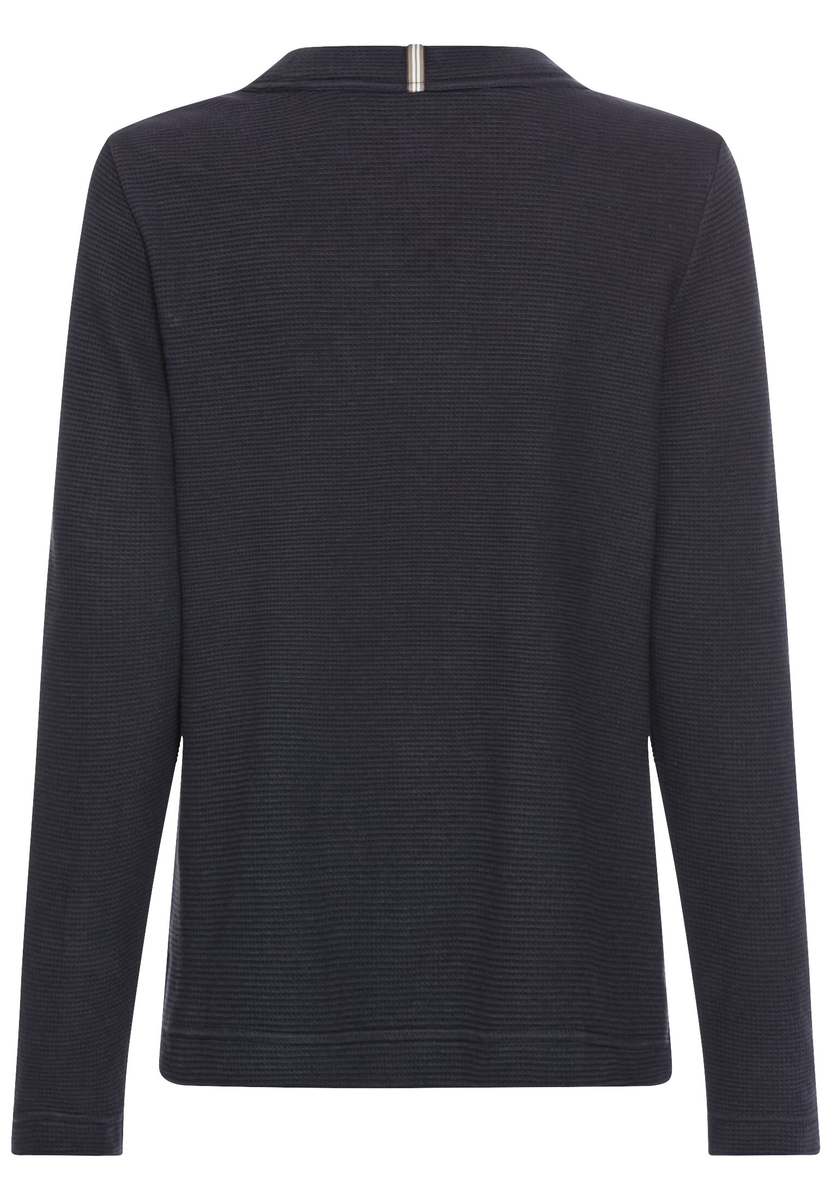 Langarm Sweatshirt mit Waffelmuster