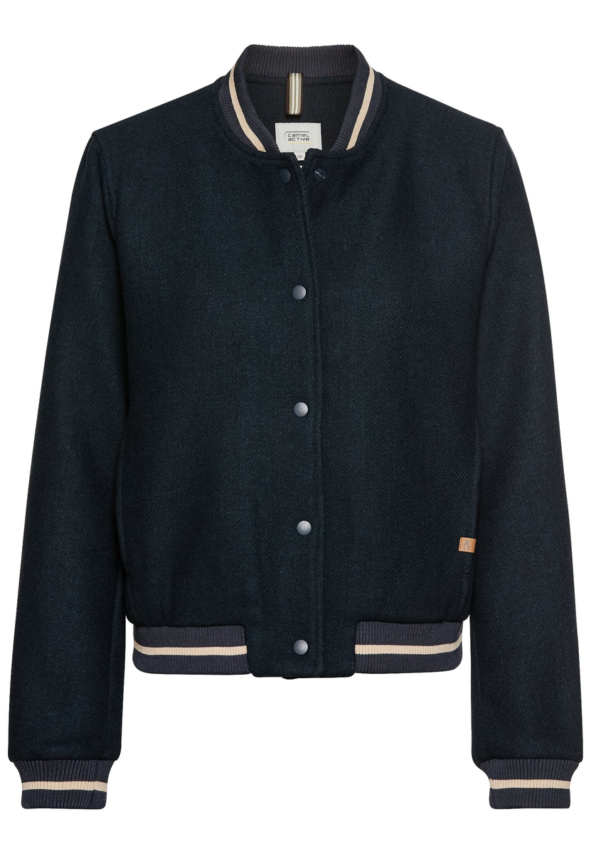 Collegejacke aus einem Wollmix
