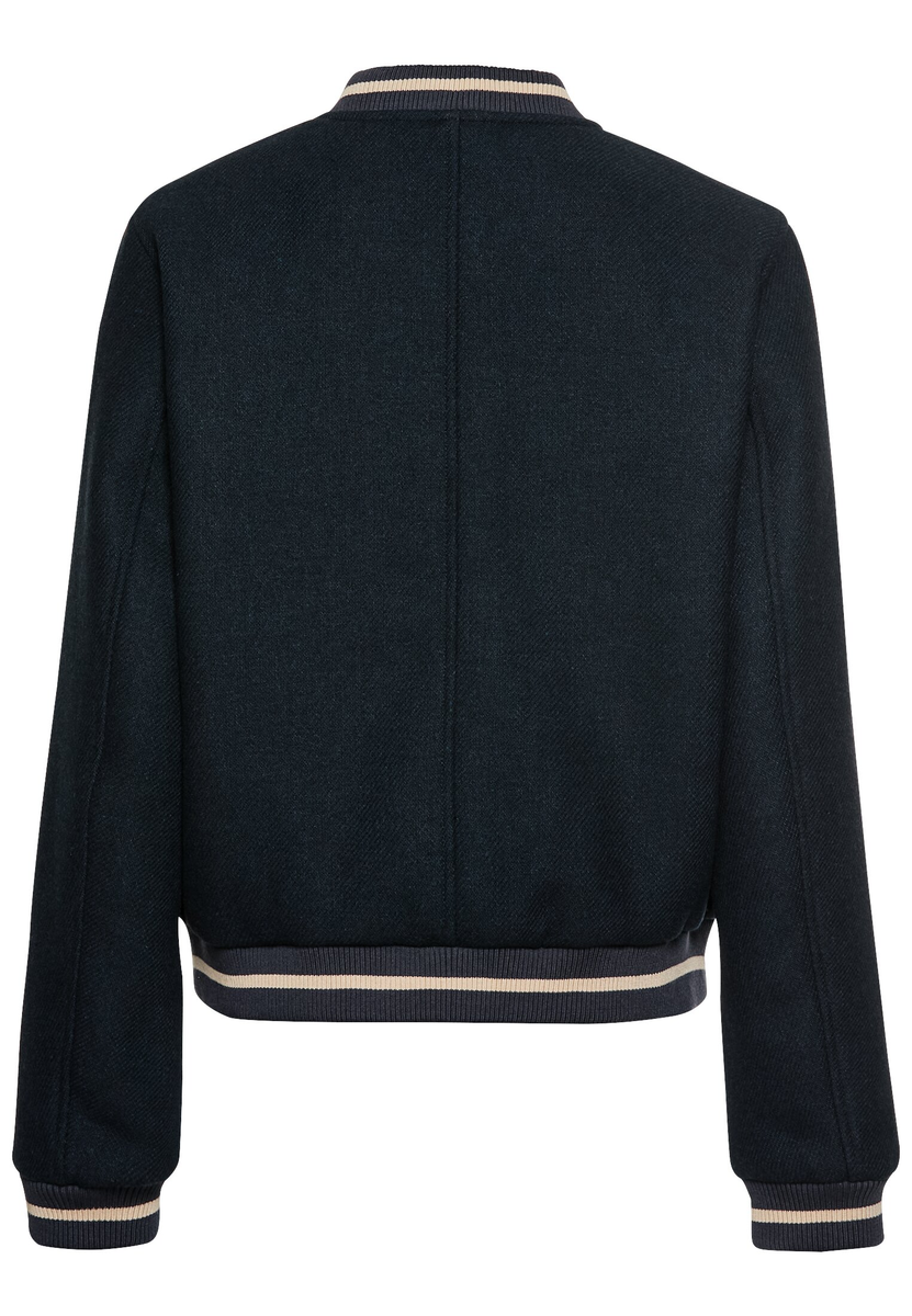 Collegejacke aus einem Wollmix