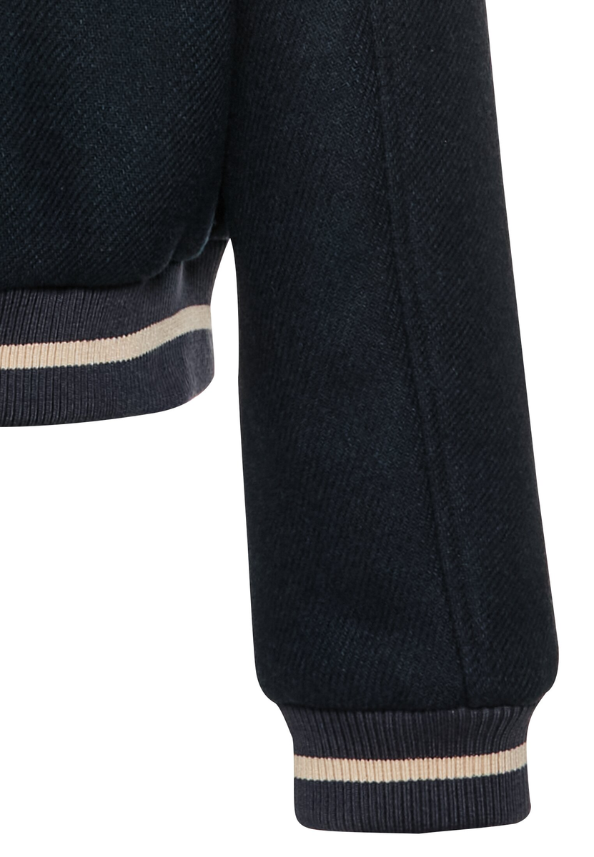Collegejacke aus einem Wollmix