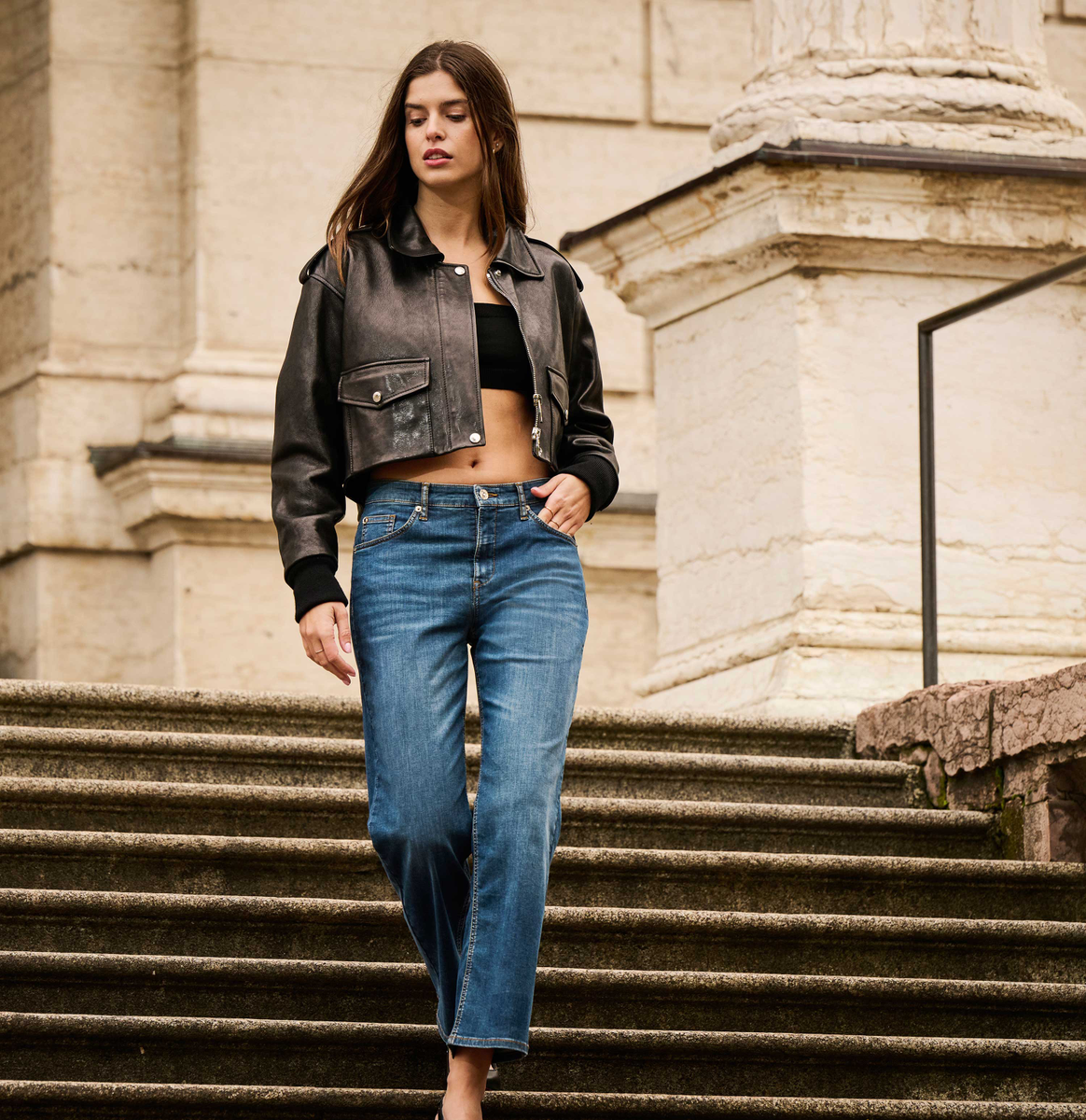 MAC JEANS - CULOTTE, Light weight denim