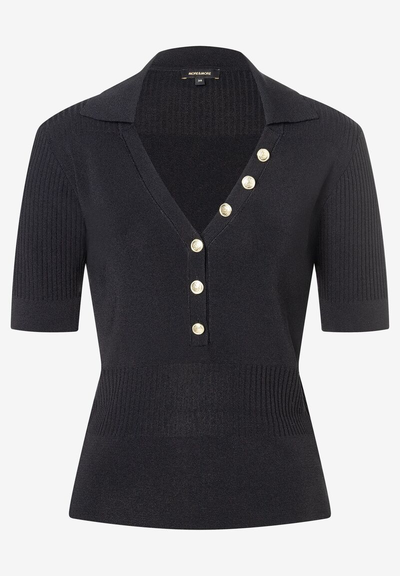Polo-Pullover schwarz Frühjahrs-Kollektion