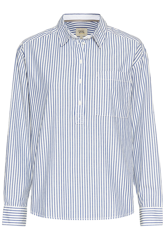 Gestreifte Bluse aus Baumwolle