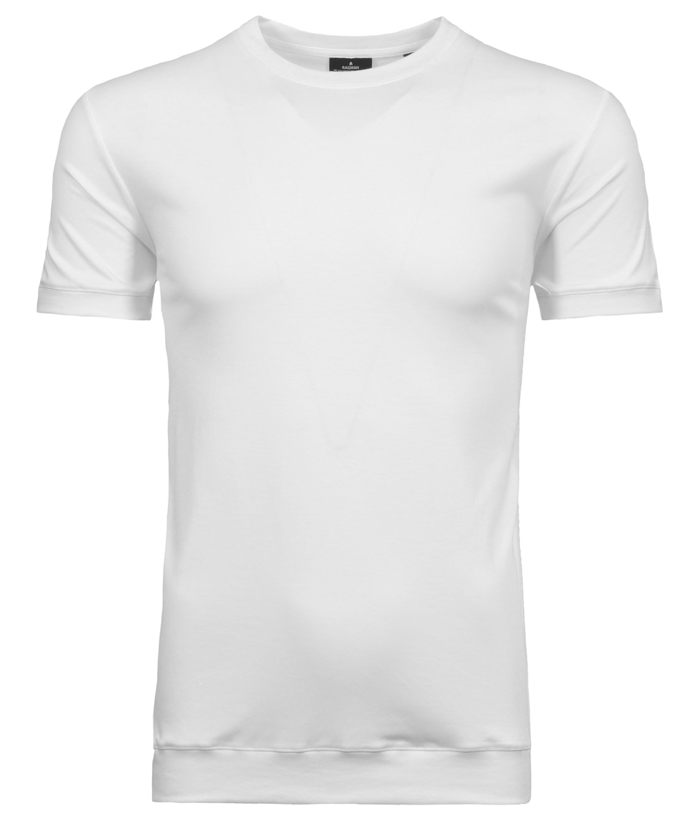 Pima T-Shirt Rundhals mit Bündchen
