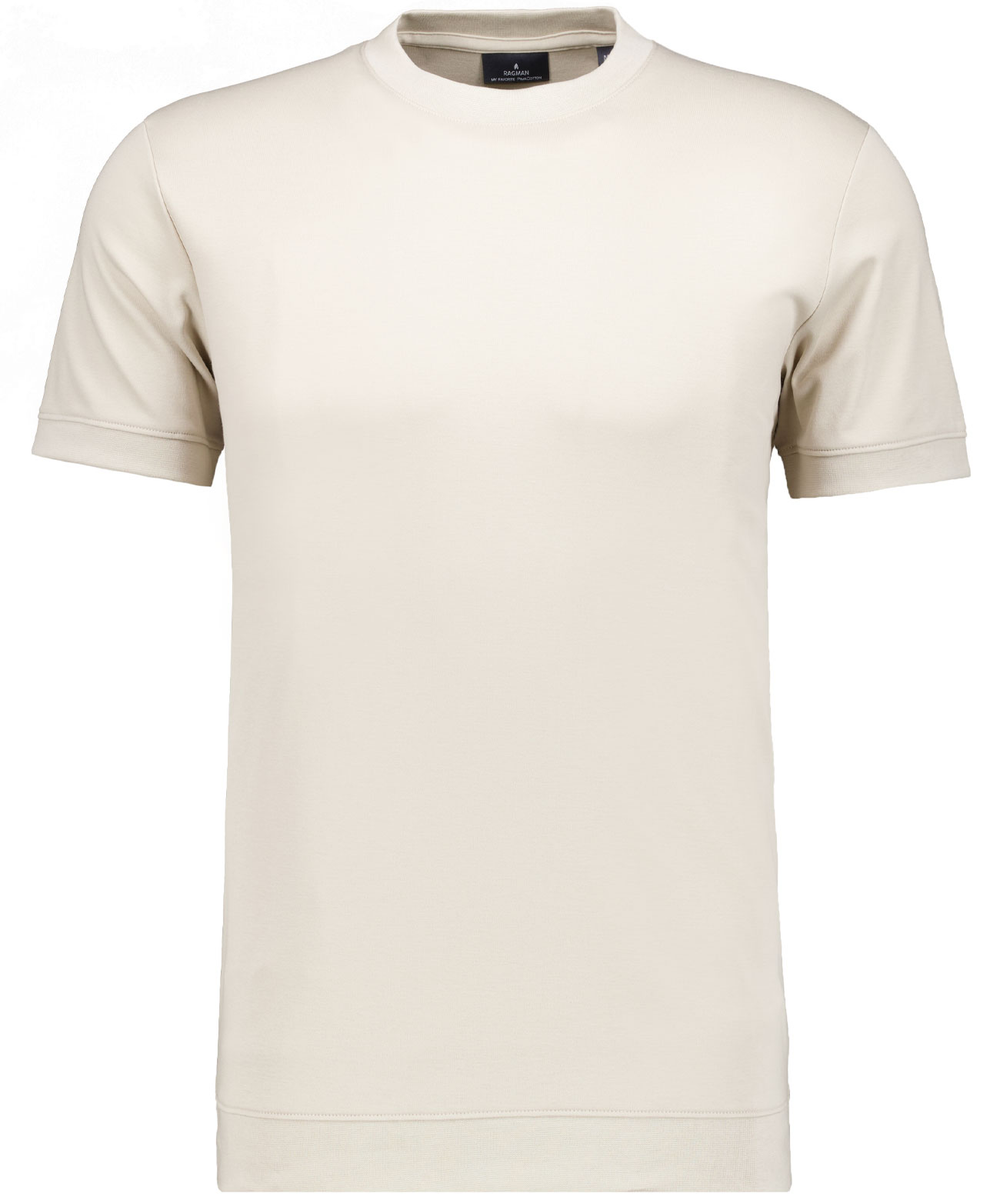 Pima T-Shirt Rundhals mit Bündchen