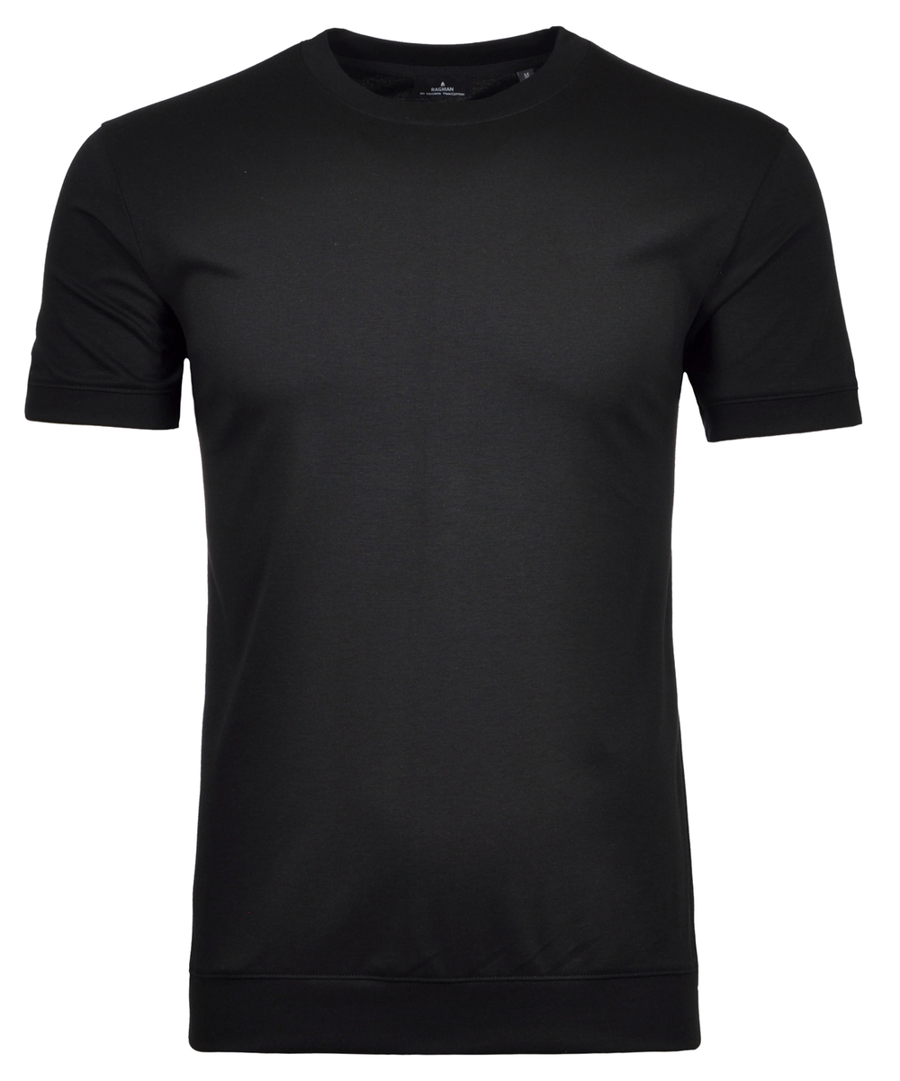 Pima T-Shirt Rundhals mit Bündchen
