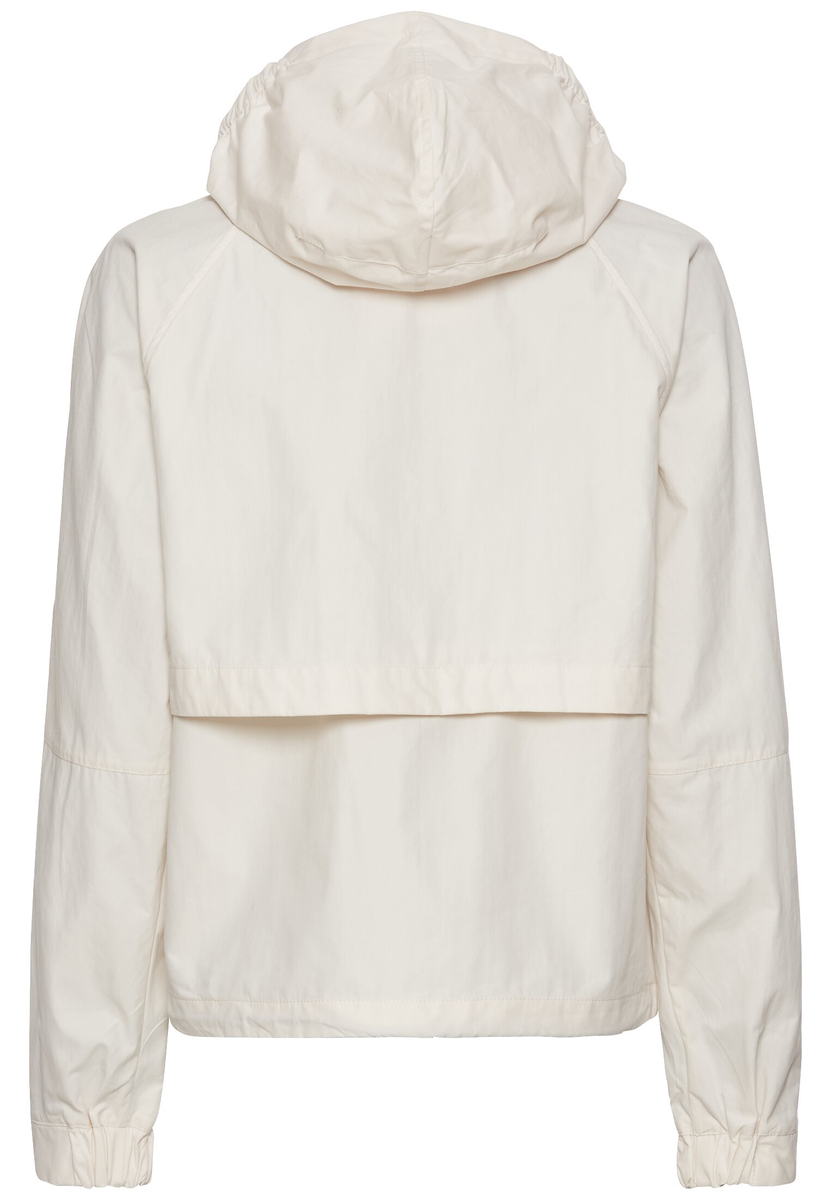 Leichte Jacke mit verstaubarer Kapuze