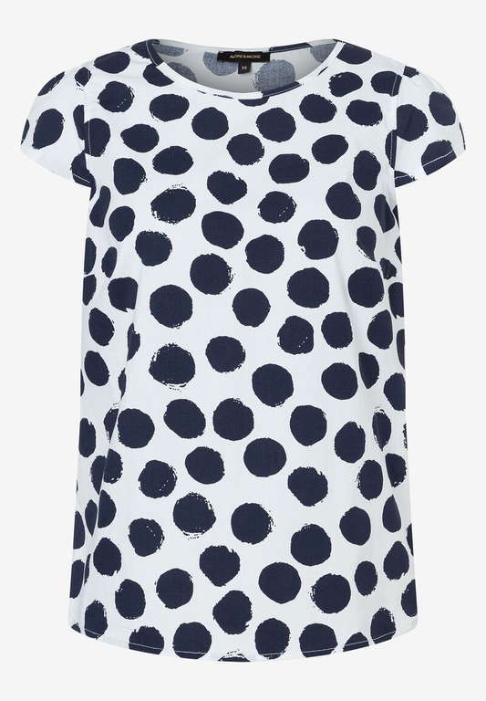 Baumwoll/Stretch Blusentop  Tupfen  Sommer-Kollektion
