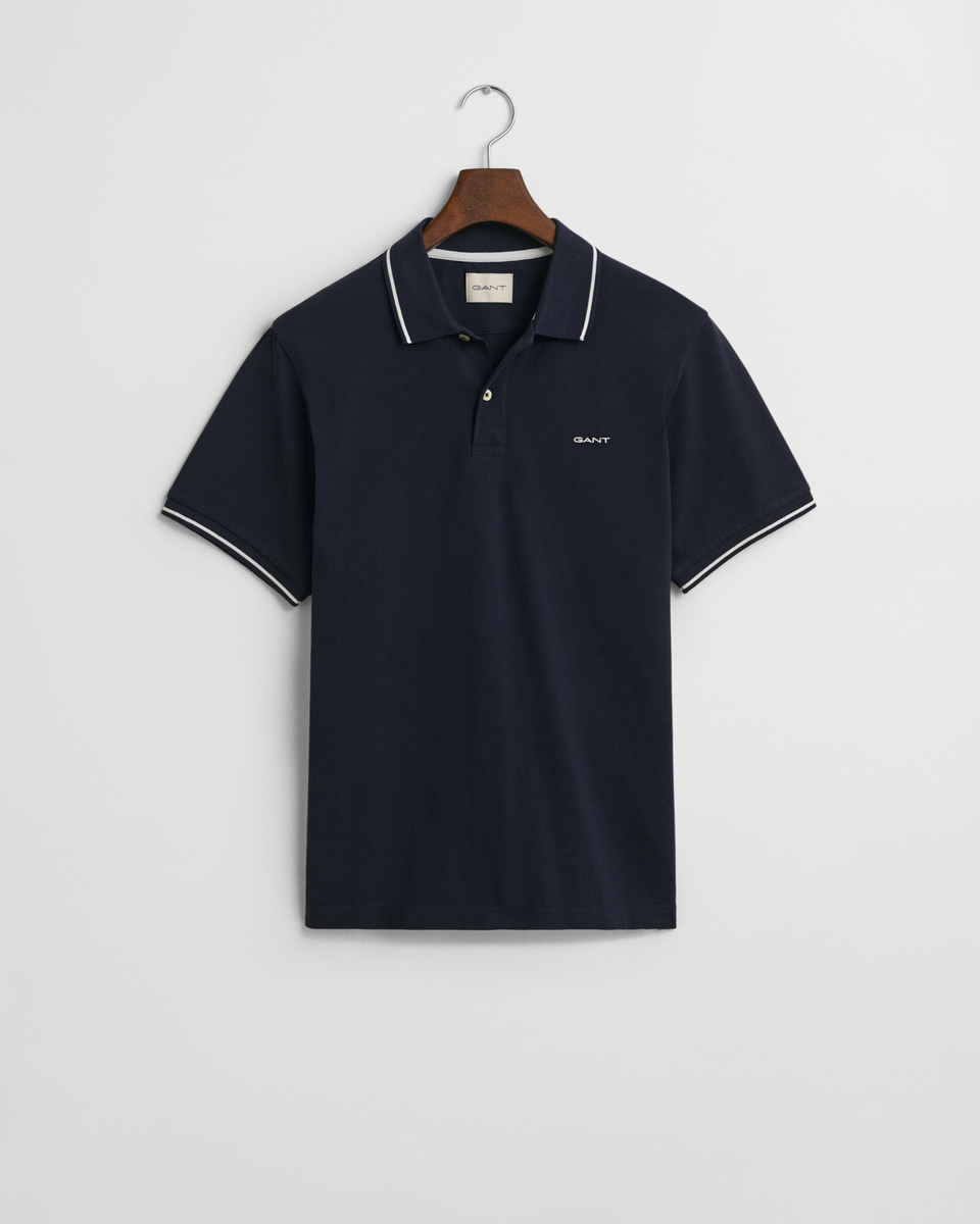 Piqué Poloshirt mit Randstreifen