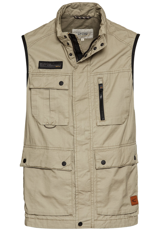 Outdoor-Weste mit Stehkragen