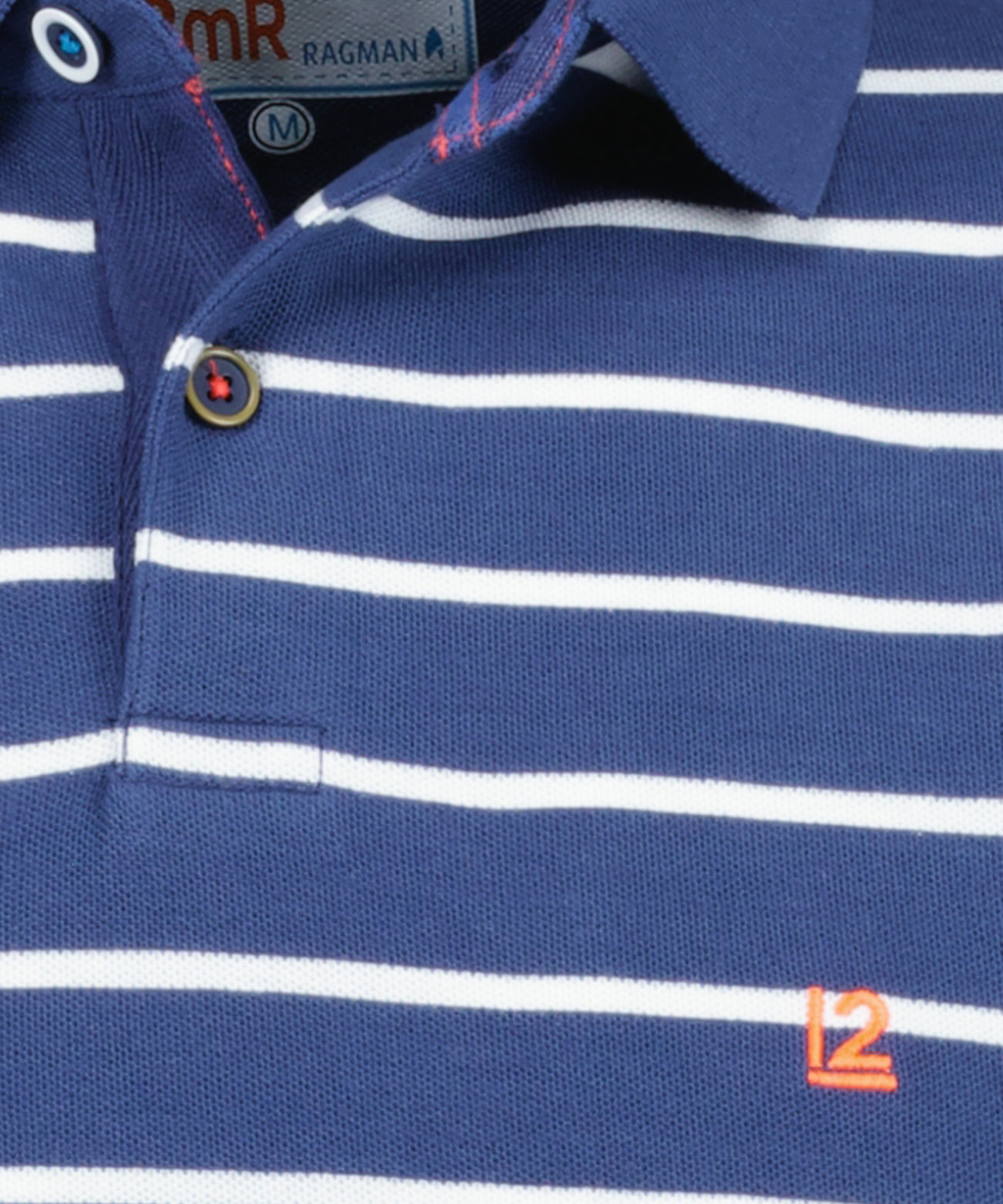 Piqué-Poloshirt gestreift