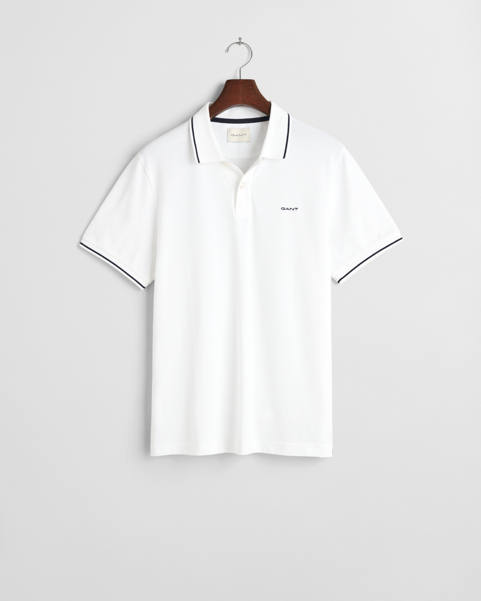 Piqué Poloshirt mit Randstreifen