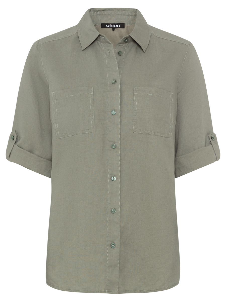 Blouse Woven Short Sleeves