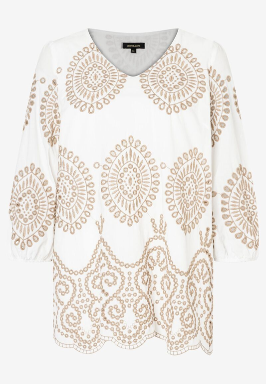 Spitzentunika  weiß/beige  Sommer-Kollektion