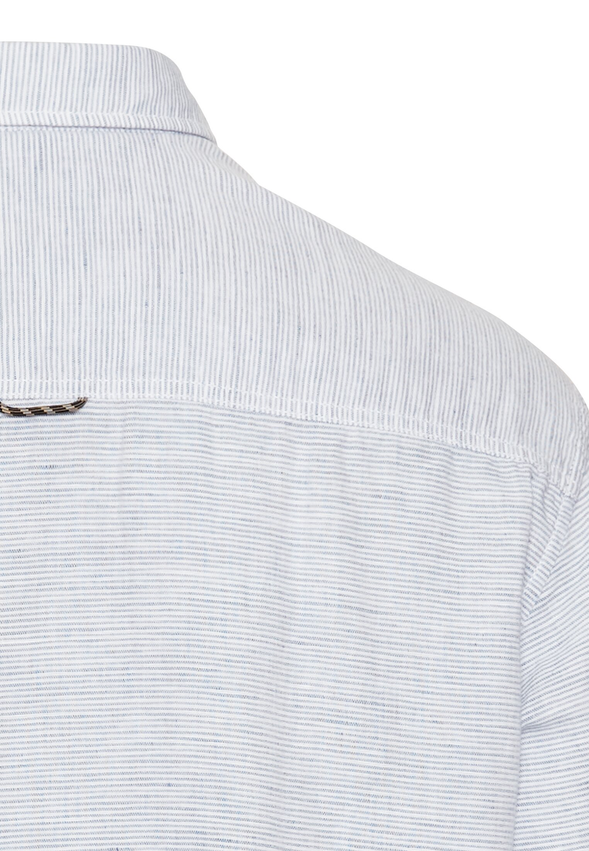 Langarmhemd aus Leinenmix