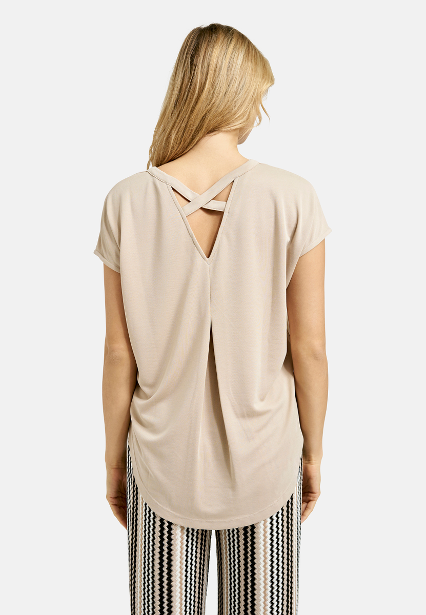 T-Shirt Modal Crossed Backneck