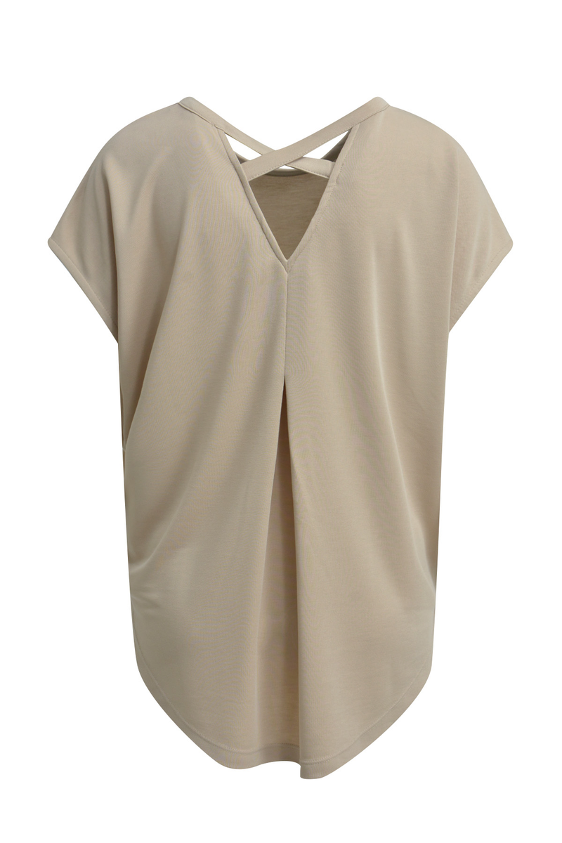 T-Shirt Modal Crossed Backneck
