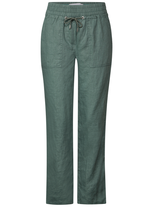 Leinenhose im Casual Fit
