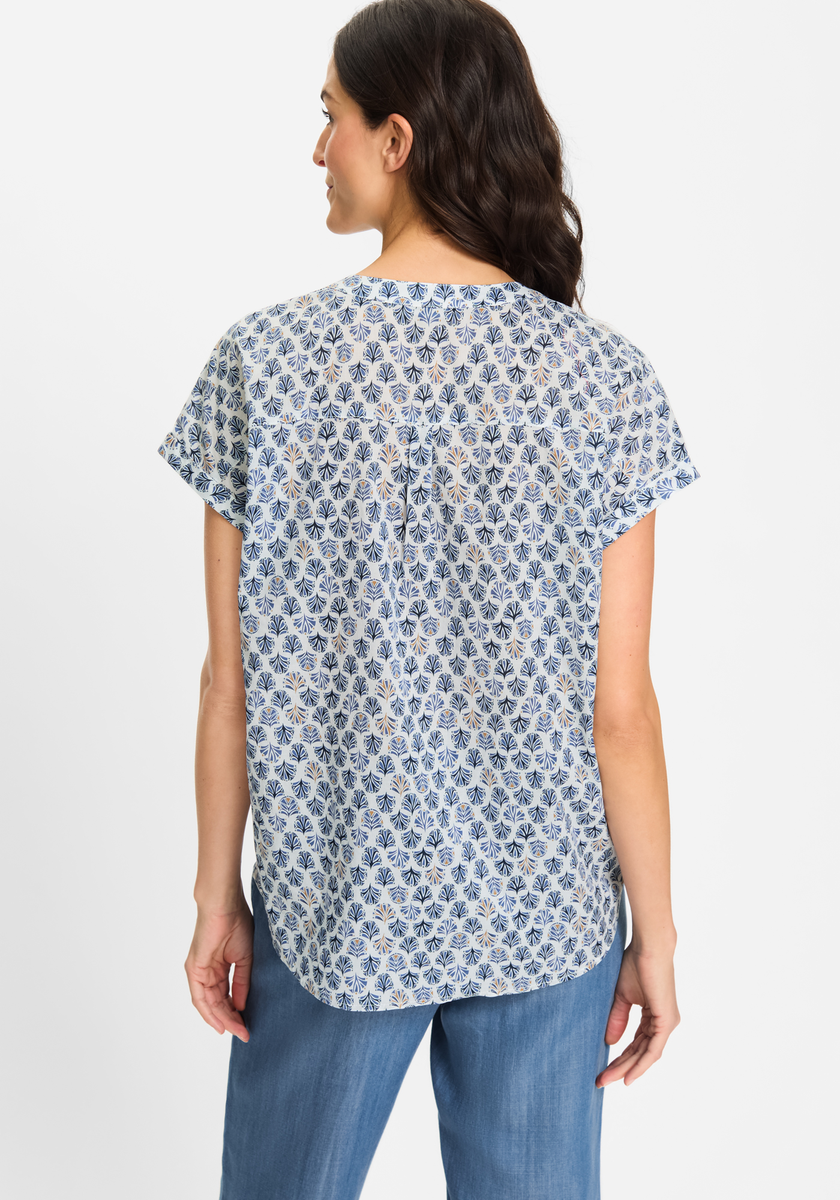 Blouse Woven Short Sleeves