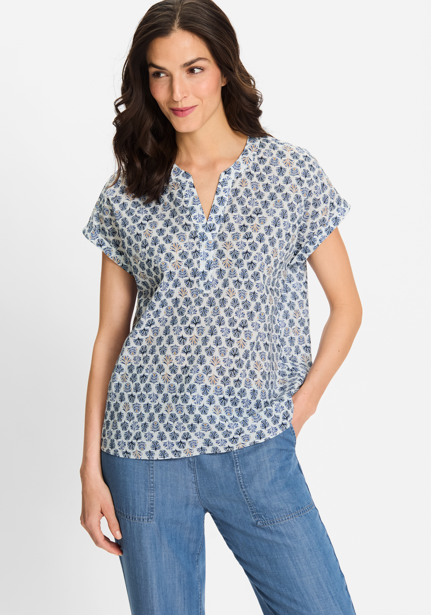 Blouse Woven Short Sleeves