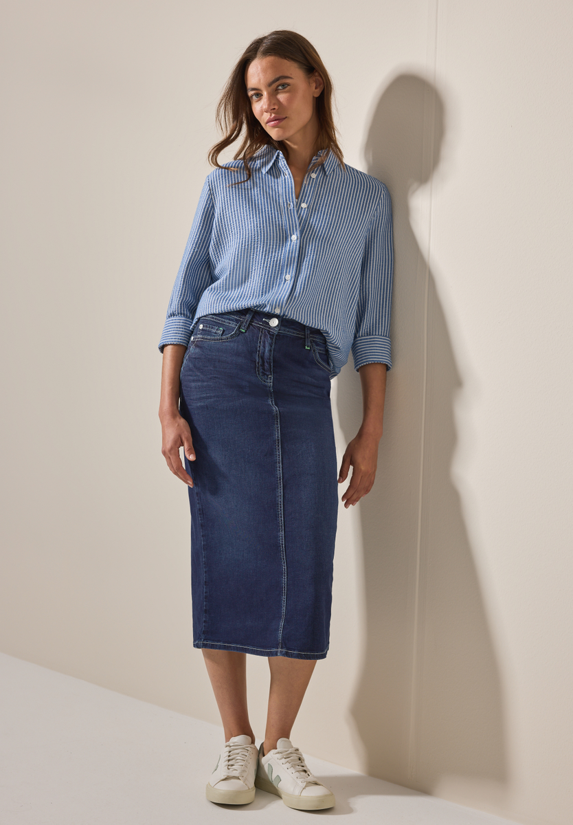Midi Jeansrock