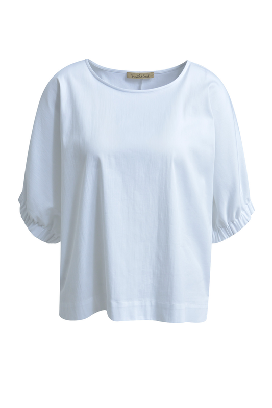 Gathered Cuff Blouse