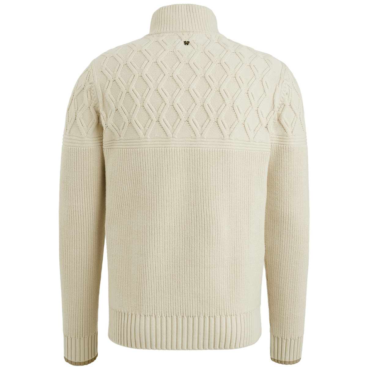 Half zip collar cotton mix yarn