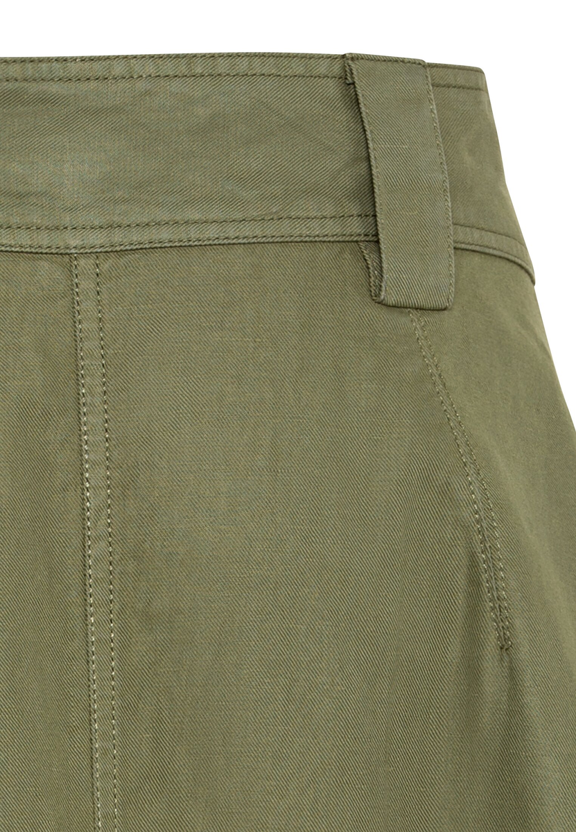 Rock aus leichtem Baumwoll-Leinen Mix