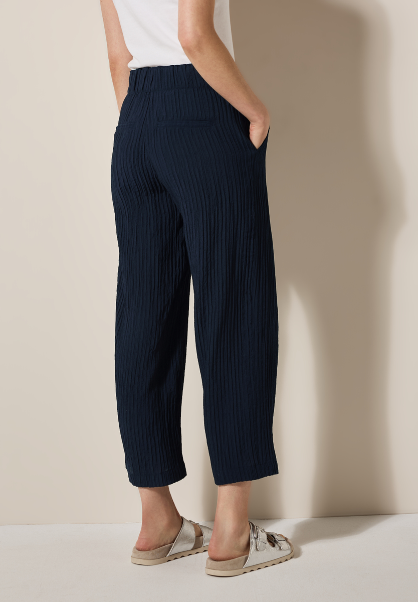 Wide Leg Strukturhose