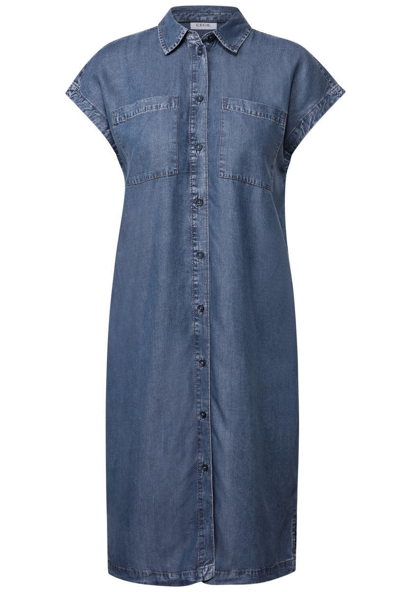 Denim Look Lyocell Kleid
