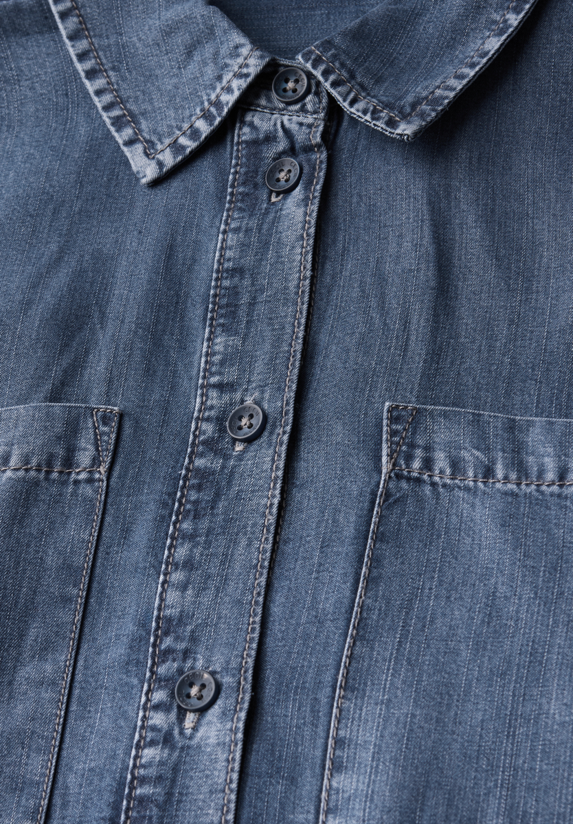 Denim Look Lyocell Kleid