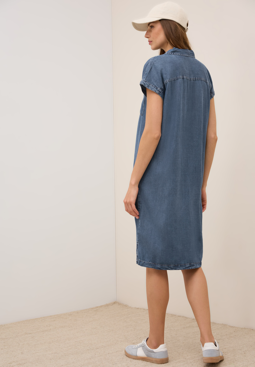 Denim Look Lyocell Kleid