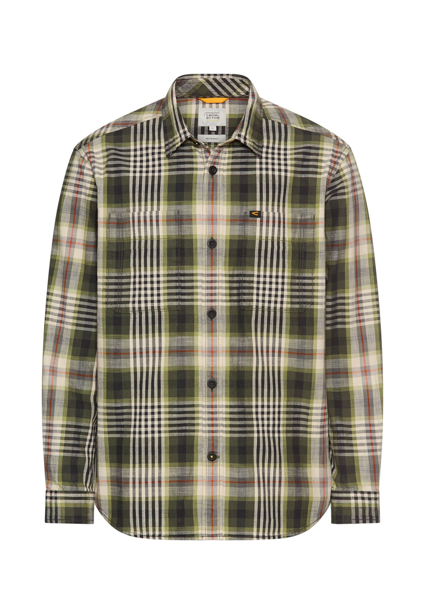 Langarm Hemd mit Kentkragen und Brusttaschen