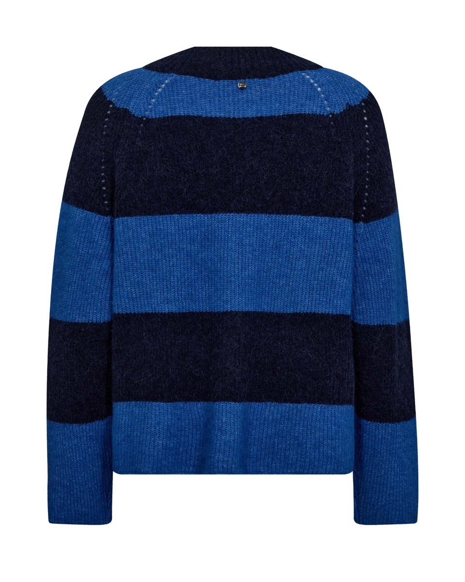 MMTaci Stripe LS V-Neck Knit