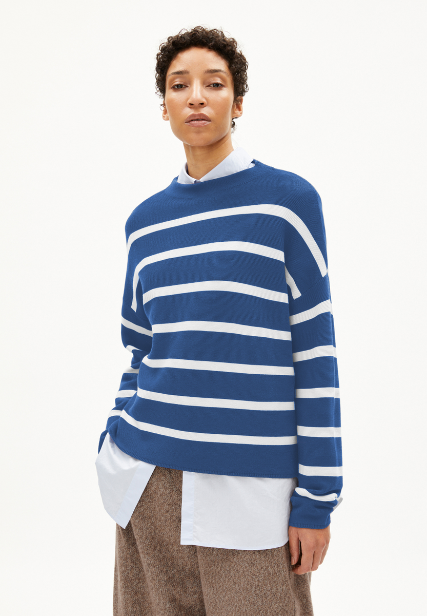 MERINAA STRIPES STRICKPULLOVER