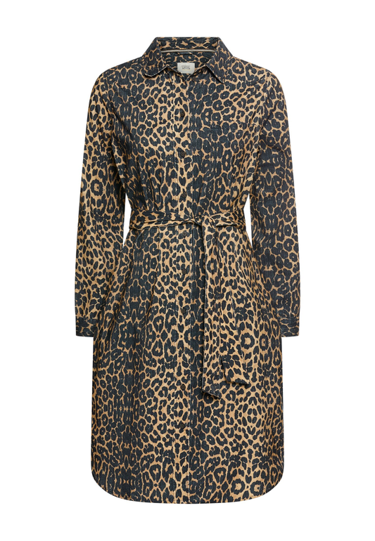 Baumwollkleid mit Bindegürtel