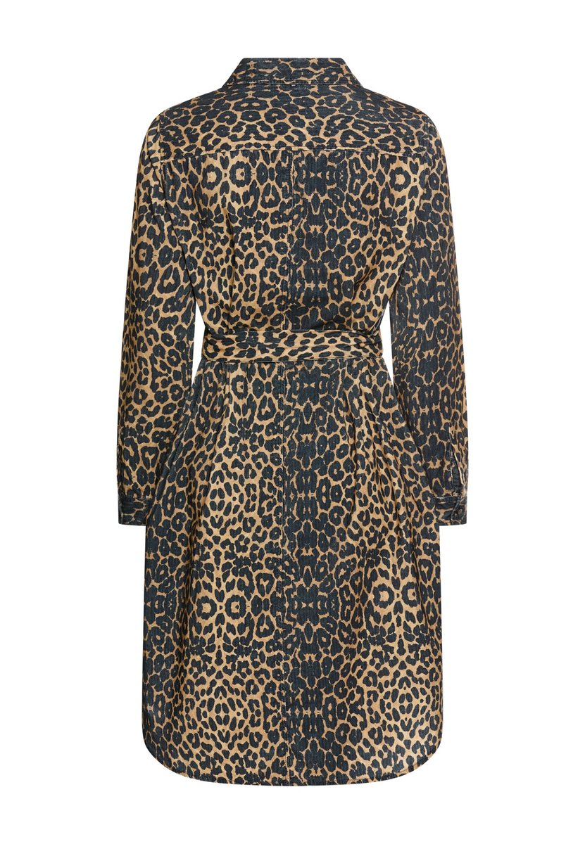 Baumwollkleid mit Bindegürtel